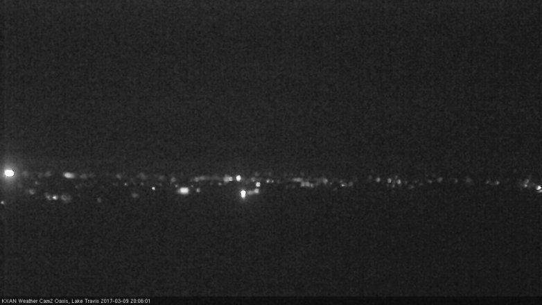 Lake Travis webcam, March 9, 2017 7:25 PM CT