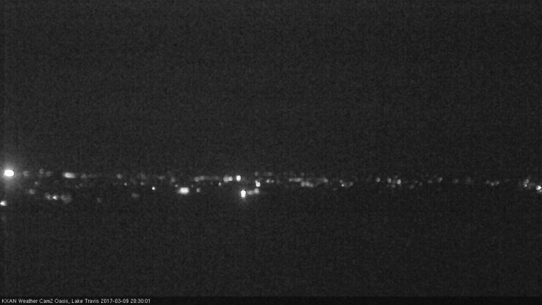 Lake Travis webcam, March 9, 2017 7:45 PM CT