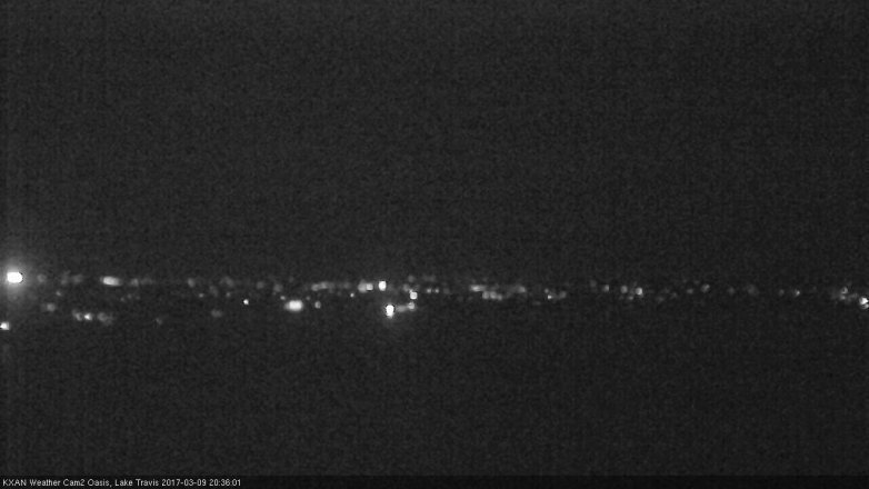 Lake Travis webcam, March 9, 2017 7:55 PM CT