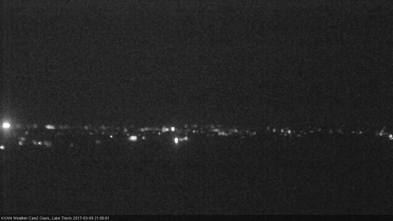 Lake Travis webcam, March 9, 2017 8:20 PM CT