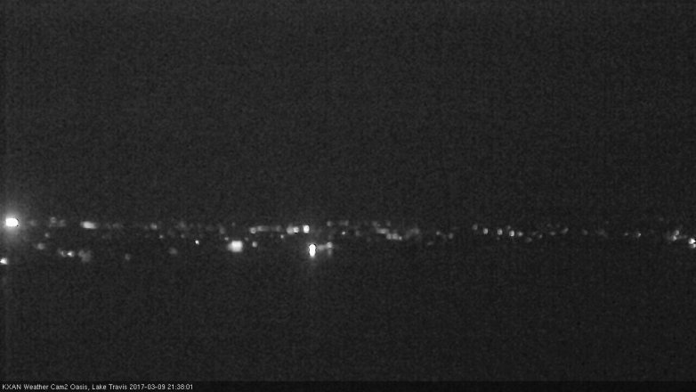 Lake Travis webcam, March 9, 2017 9:00 PM CT
