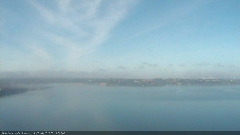 Lake Travis webcam, March 10, 2017 9:00 AM CT