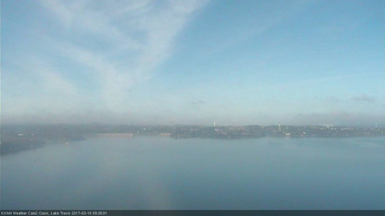 Lake Travis webcam, March 10, 2017 9:05 AM CT