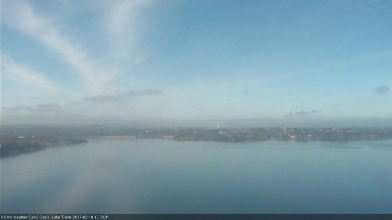 Lake Travis webcam, March 10, 2017 9:25 AM CT