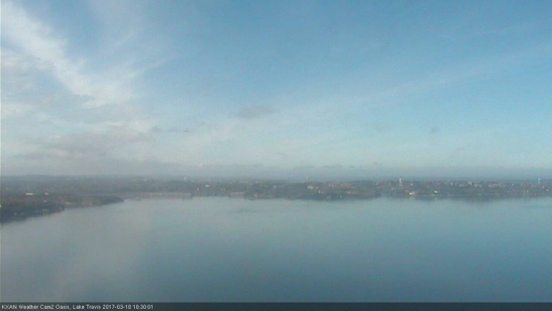 Lake Travis webcam, March 10, 2017 9:35 AM CT