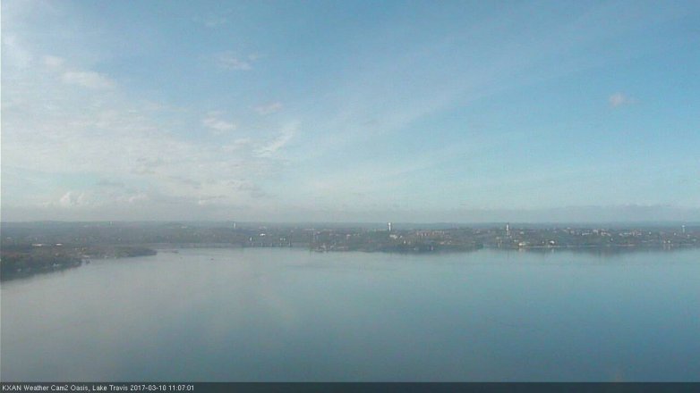 Lake Travis webcam, March 10, 2017 10:15 AM CT