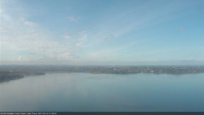Lake Travis webcam, March 10, 2017 10:40 AM CT