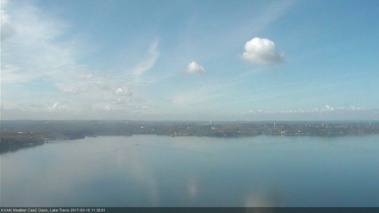Lake Travis webcam, March 10, 2017 11:00 AM CT