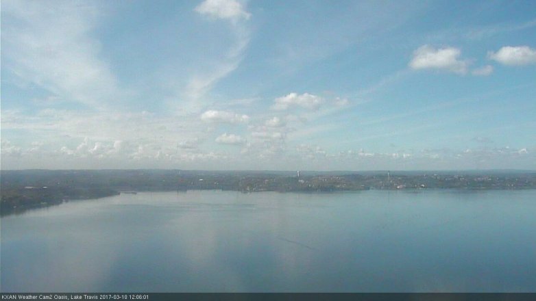Lake Travis webcam, March 10, 2017 11:20 AM CT
