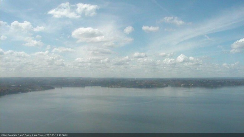 Lake Travis webcam, March 10, 2017 12:25 PM CT
