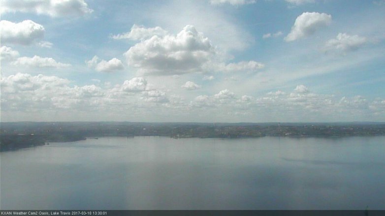Lake Travis webcam, March 10, 2017 12:45 PM CT