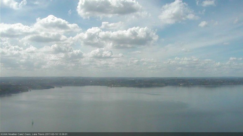 Lake Travis webcam, March 10, 2017 12:55 PM CT