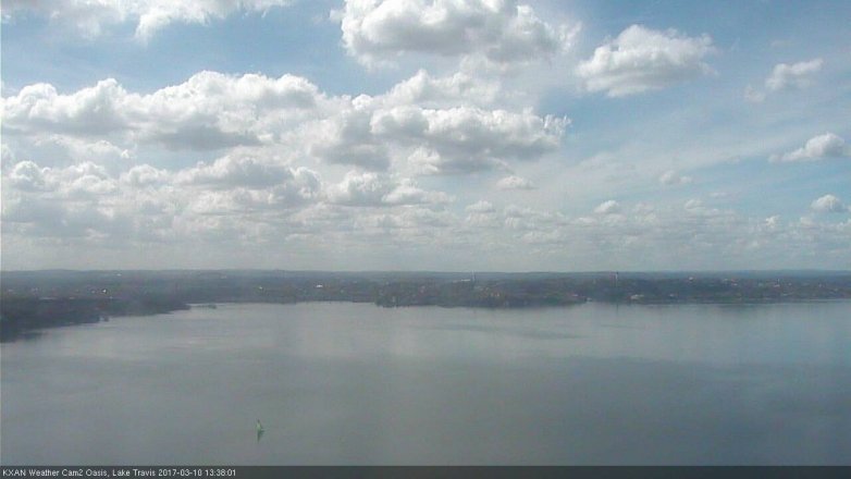 Lake Travis webcam, March 10, 2017 1:05 PM CT