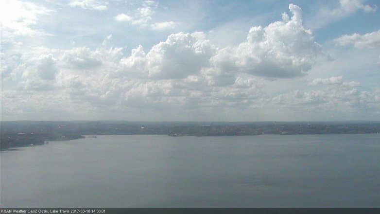 Lake Travis webcam, March 10, 2017 1:20 PM CT