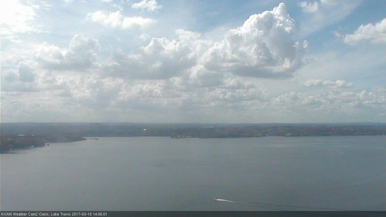 Lake Travis webcam, March 10, 2017 1:30 PM CT