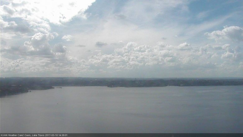Lake Travis webcam, March 10, 2017 2:05 PM CT