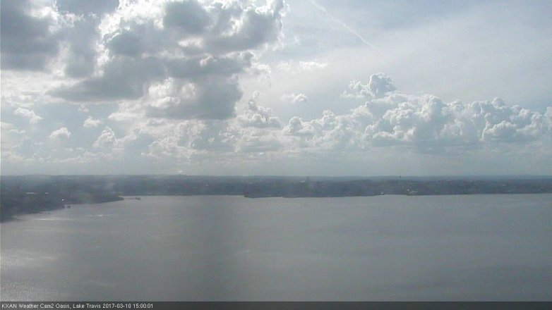Lake Travis webcam, March 10, 2017 2:15 PM CT