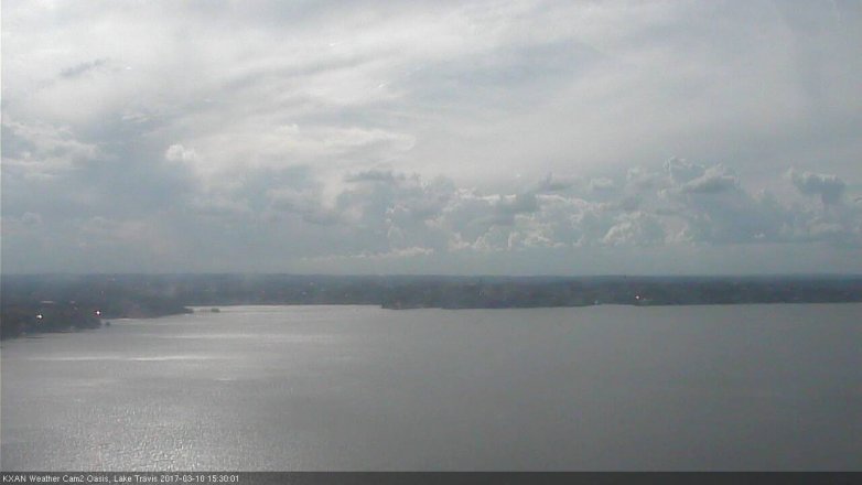 Lake Travis webcam, March 10, 2017 2:55 PM CT