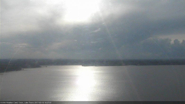 Lake Travis webcam, March 10, 2017 3:40 PM CT