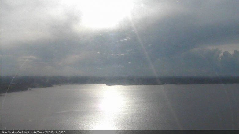 Lake Travis webcam, March 10, 2017 3:55 PM CT