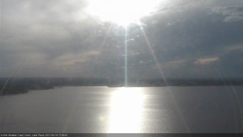 Lake Travis webcam, March 10, 2017 4:20 PM CT