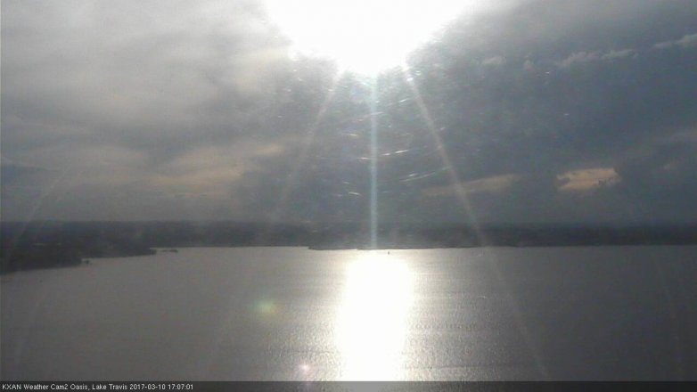 Lake Travis webcam, March 10, 2017 4:25 PM CT