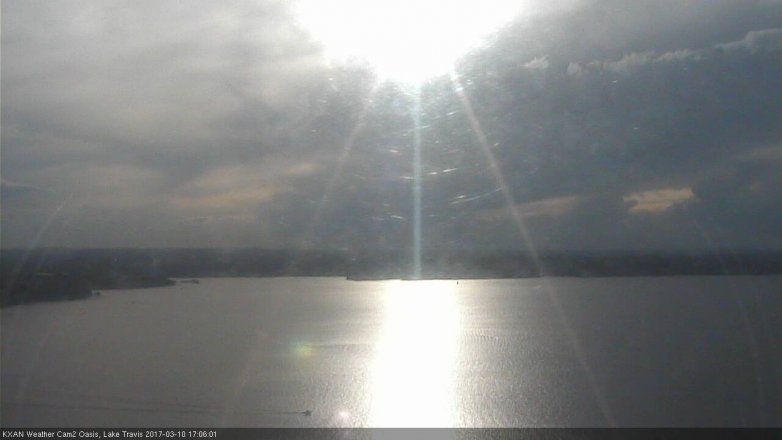 Lake Travis webcam, March 10, 2017 4:30 PM CT