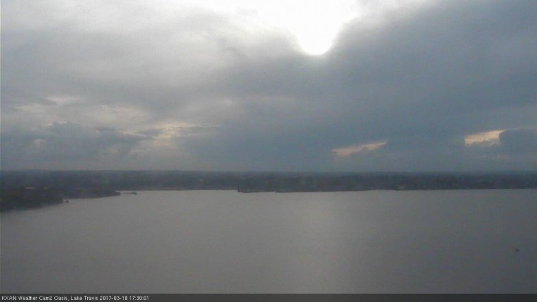 Lake Travis webcam, March 10, 2017 4:40 PM CT