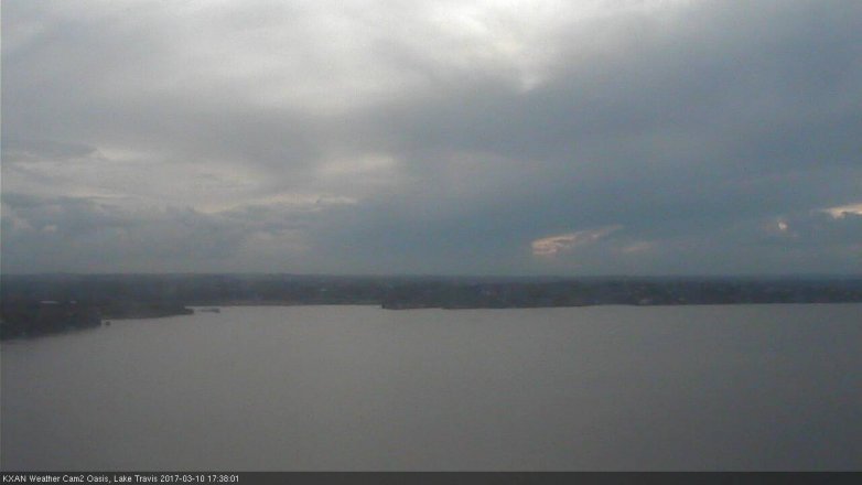 Lake Travis webcam, March 10, 2017 4:45 PM CT