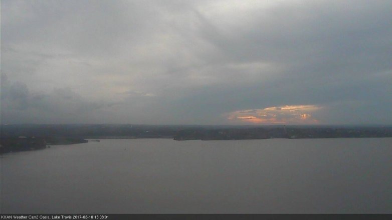 Lake Travis webcam, March 10, 2017 5:15 PM CT