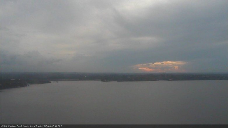 Lake Travis webcam, March 10, 2017 5:25 PM CT