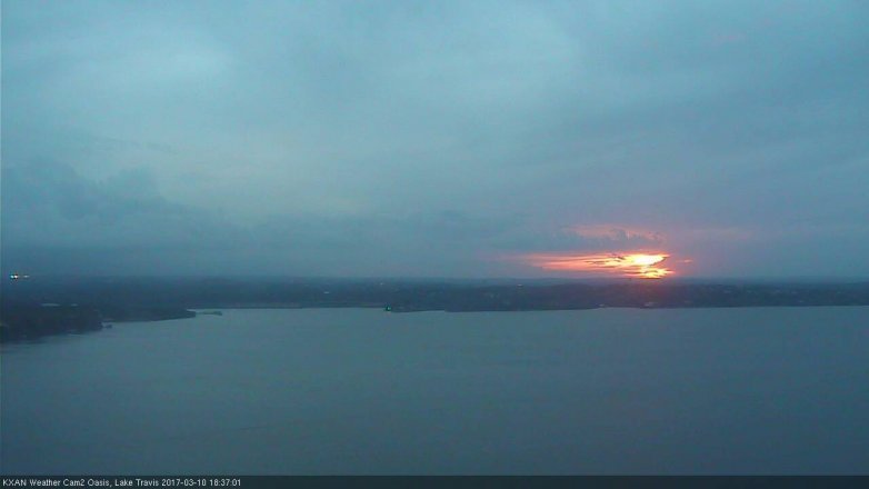 Lake Travis webcam, March 10, 2017 6:00 PM CT