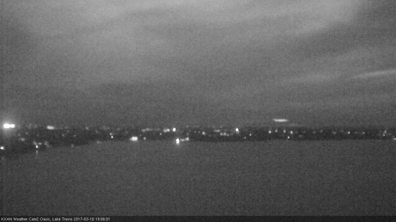 Lake Travis webcam, March 10, 2017 6:20 PM CT