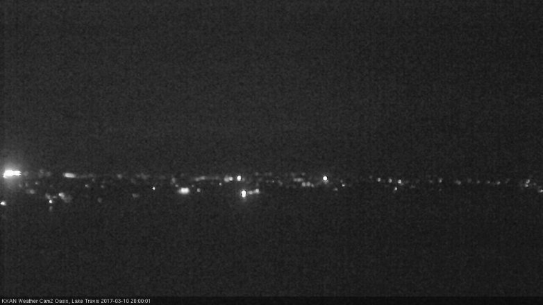 Lake Travis webcam, March 10, 2017 7:05 PM CT