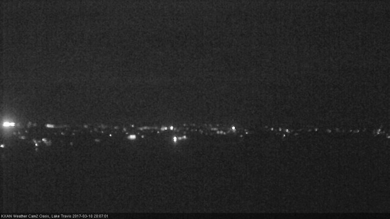 Lake Travis webcam, March 10, 2017 7:25 PM CT