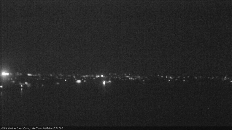 Lake Travis webcam, March 10, 2017 8:20 PM CT