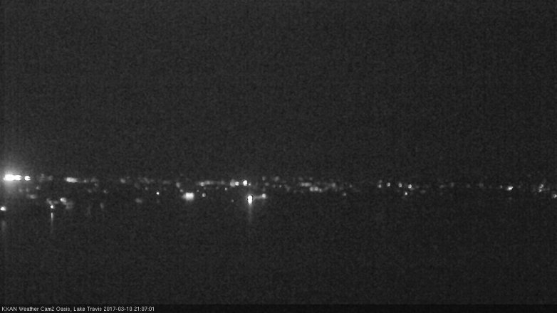 Lake Travis webcam, March 10, 2017 8:35 PM CT