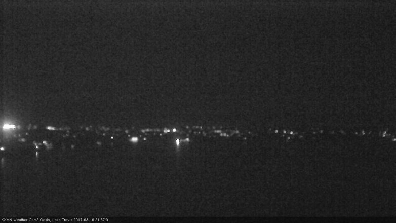 Lake Travis webcam, March 10, 2017 9:00 PM CT