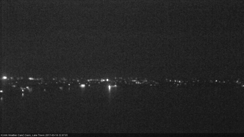 Lake Travis webcam, March 10, 2017 9:25 PM CT