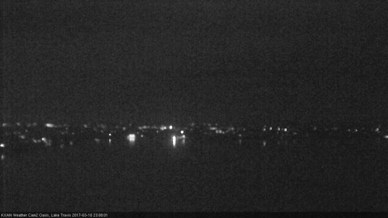 Lake Travis webcam, March 10, 2017 10:25 PM CT