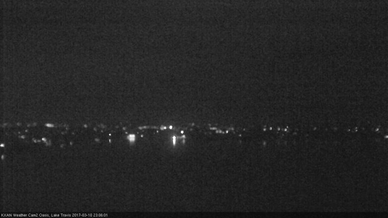 Lake Travis webcam, March 10, 2017 10:35 PM CT