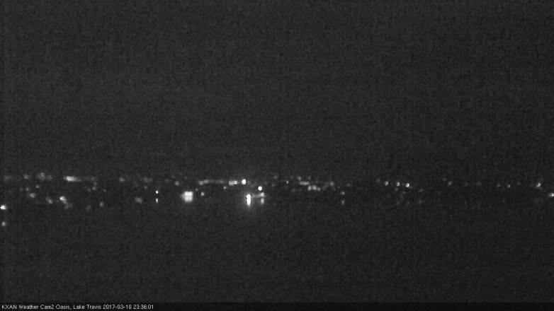 Lake Travis webcam, March 10, 2017 10:50 PM CT