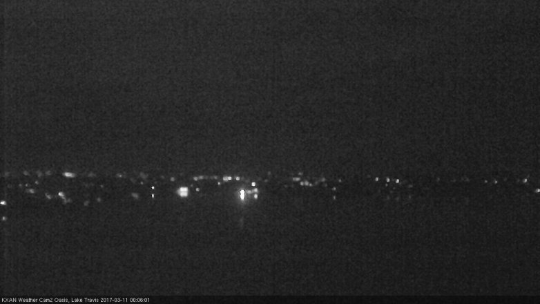 Lake Travis webcam, March 10, 2017 11:15 PM CT
