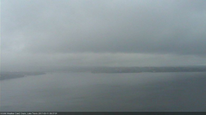 Lake Travis webcam, March 11, 2017 9:00 AM CT