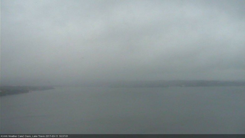 Lake Travis webcam, March 11, 2017 9:50 AM CT
