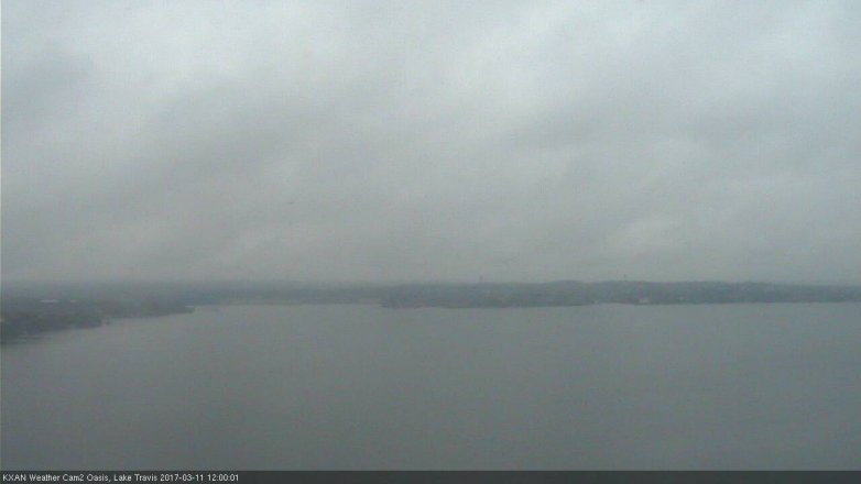 Lake Travis webcam, March 11, 2017 11:10 AM CT