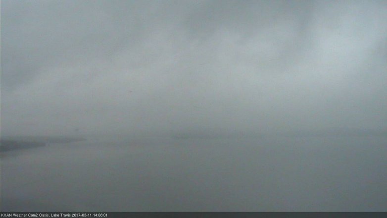 Lake Travis webcam, March 11, 2017 1:40 PM CT
