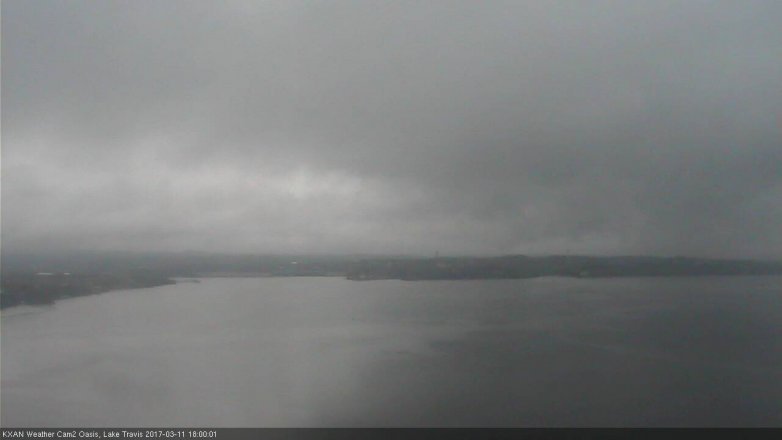 Lake Travis webcam, March 11, 2017 5:05 PM CT