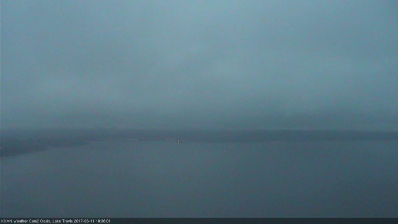 Lake Travis webcam, March 11, 2017 5:40 PM CT