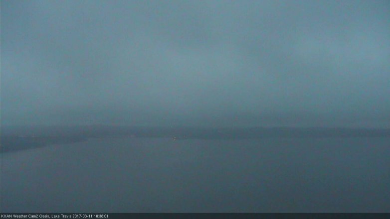 Lake Travis webcam, March 11, 2017 6:00 PM CT